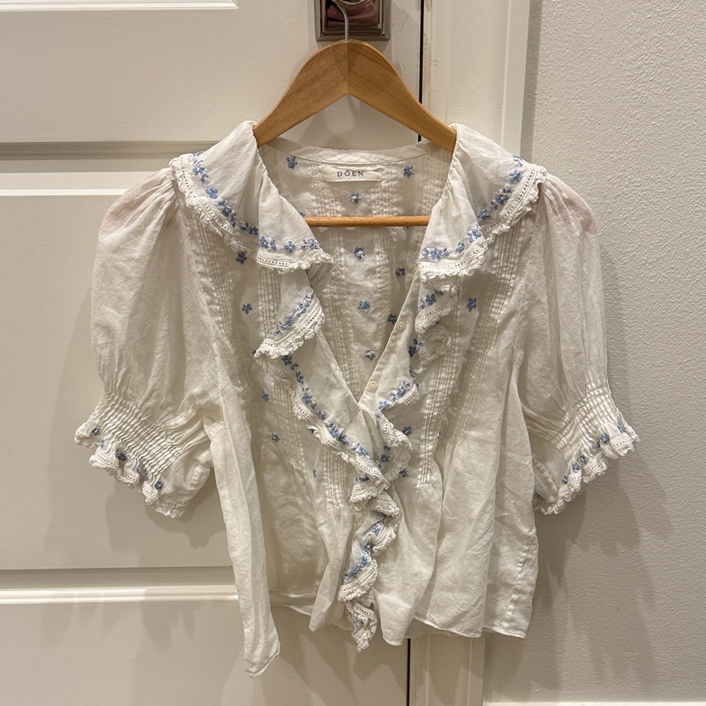 DÔEN Hettie top EUC